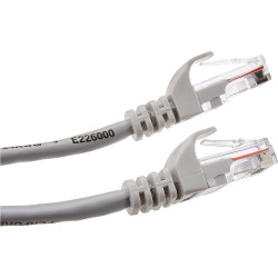 Câble Réseau FTP - Blindé Et Serti- 5 m - Cat 6 - Gris