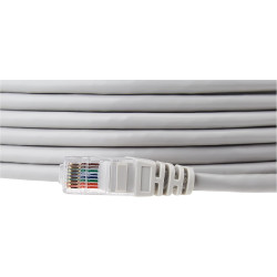 Câble Réseau FTP - Blindé Et Serti- 5 m - Cat 6 - Gris
